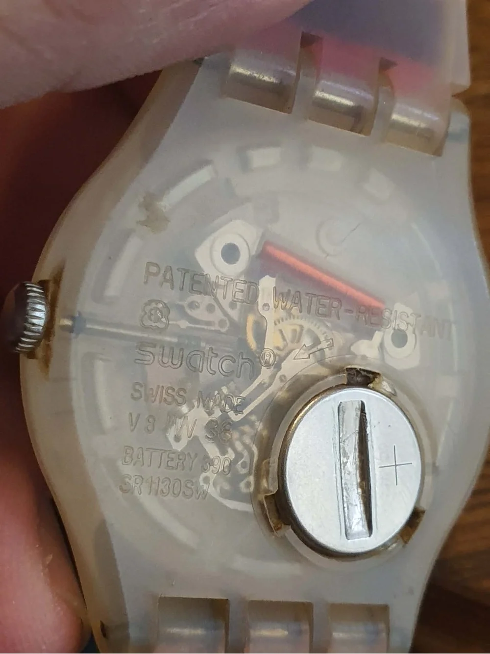 Swatch Swiss Tramonto Occaso White/Pink Resin Women's Watch